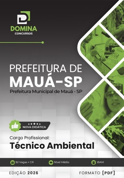 Técnico Ambiental Prefeitura Mauá SP | Apostila 2026 1 Técnico Ambiental Prefeitura Mauá SP | Apostila 2026
