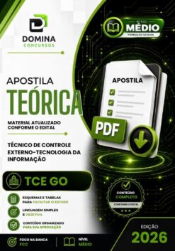 Técnico de Controle Externo Tecnologia da Informação TCE GO | Apostila 2026