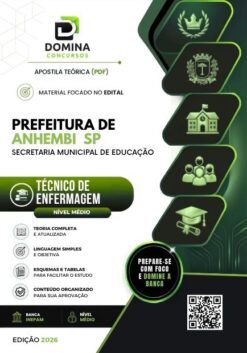 Técnico de Enfermagem Prefeitura de Anhembi SP | Apostila 2026