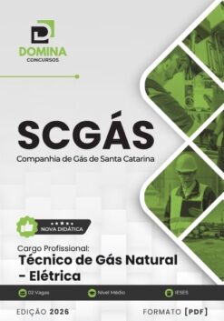 Técnico de Gás Natural Elétrica SCGÁS SC | Apostila 2026