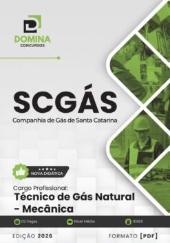 Técnico de Gás Natural Mecânica SCGÁS SC | Apostila 2026