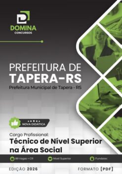 Técnico de Nível Superior Social Tapera RS | Apostila 2026
