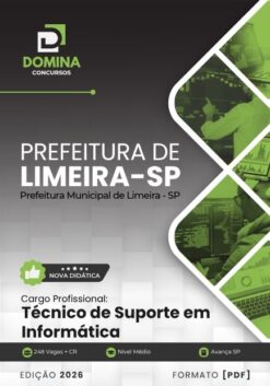 Técnico de Suporte em Informática Limeira SP | Apostila 2026