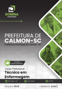 Técnico em Enfermagem Prefeitura de Calmon SC | Apostila 2026