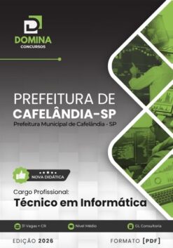 Técnico em Informática Cafelândia SP | Apostila 2026