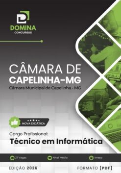 Técnico em Informática Câmara Capelinha MG | Apostila 2026