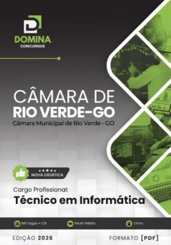 Técnico em Informática Câmara Rio Verde GO | Apostila 2026