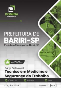 Técnico em Medicina e Segurança do Trabalho Bariri SP | Apostila 2026