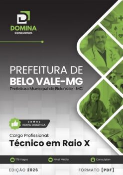 Técnico em Raio X Belo Vale MG | Apostila 2026