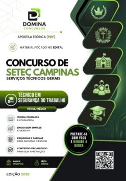 Técnico em Segurança do Trabalho SETEC Campinas SP | Apostila 2026
