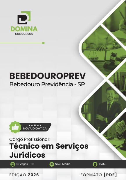 Técnico em Serviços Jurídicos BebedouroPREV SP | Apostila 2026 1 Técnico em Serviços Jurídicos BebedouroPREV SP | Apostila 2026
