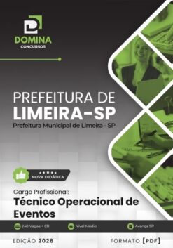 Técnico Operacional de Eventos Limeira SP | Apostila 2026