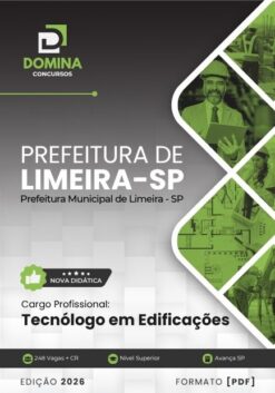 Tecnólogo em Edificações Limeira SP | Apostila 2026