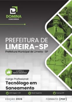 Tecnólogo em Saneamento Limeira SP | Apostila 2026