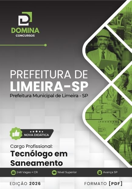 Tecnólogo em Saneamento Limeira SP | Apostila 2026 1 Tecnólogo em Saneamento Limeira SP | Apostila 2026