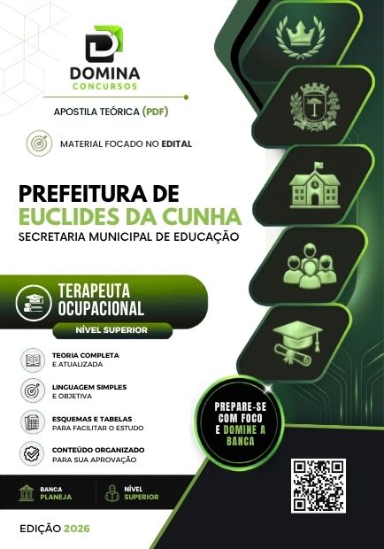 Terapeuta Ocupacional Euclides da Cunha BA | Apostila 1 Terapeuta Ocupacional Euclides da Cunha BA | Apostila