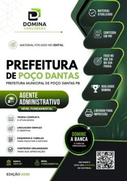 Agente Administrativo Poço Dantas PB | Apostila 2026