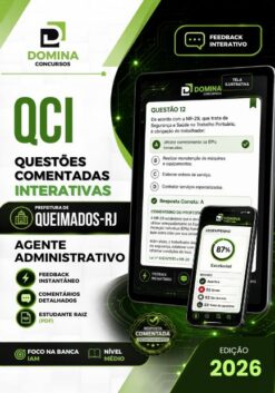 Agente Administrativo Queimados RJ | 750 Questões Comentadas 2026