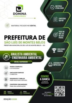 Analista Ambiental Engenharia Ambiental São Luís Montes Belos GO | Apostila 2026