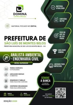 Analista Ambiental Engenharia Civil São Luís Montes Belos GO | Apostila 2026