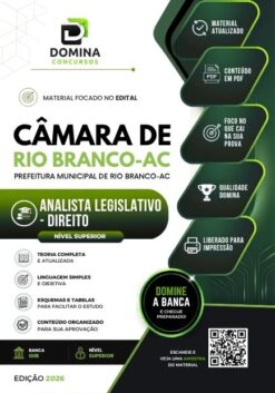 Analista Direito Câmara Rio Branco AC | Apostila 2026