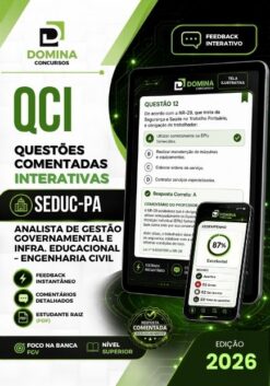 Analista Gestão Governamental Infraestrutura Engenharia Civil SEDUC PA | 1250 Questões Comentadas 2026