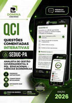Analista Gestão Governamental Política Educacional Ciências Econômicas SEDUC PA | 1250 Questões Comentadas 2026