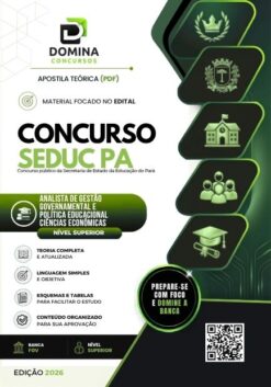 Analista Gestão Governamental Política Educacional Ciências Econômicas SEDUC PA | Apostila 2026