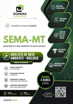 Analista Meio Ambiente Biologia SEMA MT | Apostila 2026
