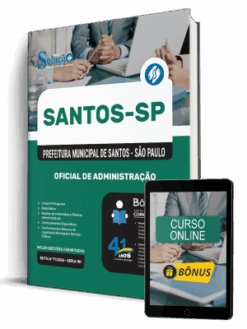 Apostila Prefeitura de Santos – SP 2026 – Oficial de Administração