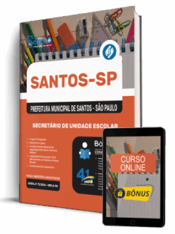 Apostila Prefeitura de Santos – SP 2026 – Secretário de Unidade Escolar