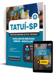 Apostila Prefeitura de Tatuí-SP 2026 – Auxiliar de Serviços Gerais – Masculino