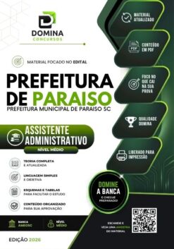 Assistente Administrativo Paraíso SC | Apostila 2026