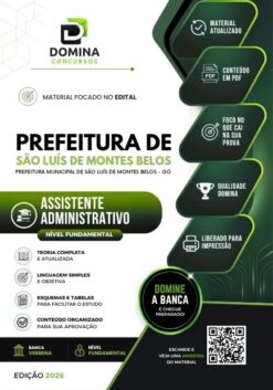 Assistente Administrativo São Luís Montes Belos GO | Apostila 2026