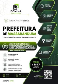 Assistente em Manutenção de Máquinas Massaranduba SC | Apostila 2026