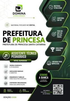 Assistente Técnico Pedagógico Princesa SC | Apostila 2026