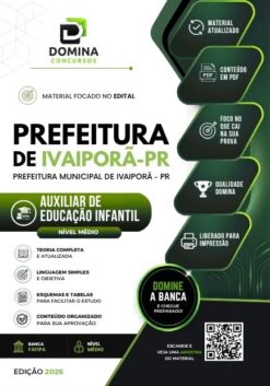 Auxiliar de Educação Infantil Ivaiporã PR | Apostila 2026