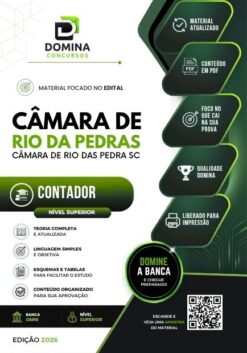 Contador Câmara de Rio das Pedras SP | Apostila 2026