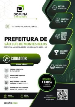 Cuidador São Luís Montes Belos GO | Apostila 2026