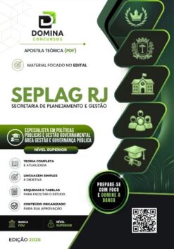 Especialista em Políticas Públicas Gestão e Governança Pública SEPLAG RJ | Apostila 2026