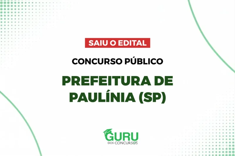 Concurso Guarda Municipal de Paulínia – SP: Edital publicado com 40 + CR vagas e até R$ 4.676,85 5 Concurso Guarda Municipal de Paulínia – SP: Edital publicado com 40 + CR vagas e até R$ 4.676,85