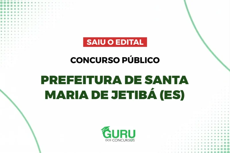 Concurso Guarda Municipal de Santa Maria de Jetibá – ES: Edital publicado com 30 vagas e salários de até R$ 3.763,26