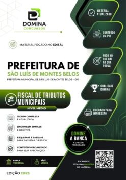 Fiscal de Tributos Municipais São Luís Montes Belos GO | Apostila 2026