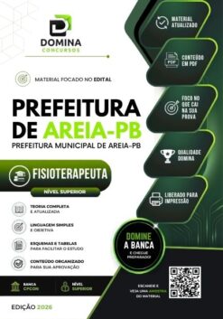Fisioterapeuta Areia PB | Apostila 2026
