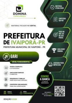 Gari Ivaiporã PR | Apostila 2026