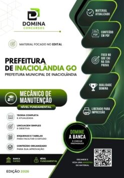 Mecânico de Manutenção Inaciolândia GO | Apostila 2026