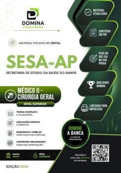 Médico Cirurgia Geral SESA AP | Apostila 2026