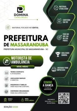 Motorista de Ambulância Massaranduba SC | Apostila 2026