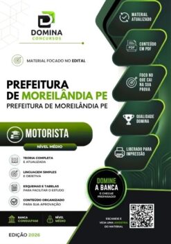 Motorista Moreilândia PE | Apostila 2026