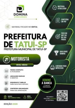 Motorista Tatuí SP | Apostila 2026